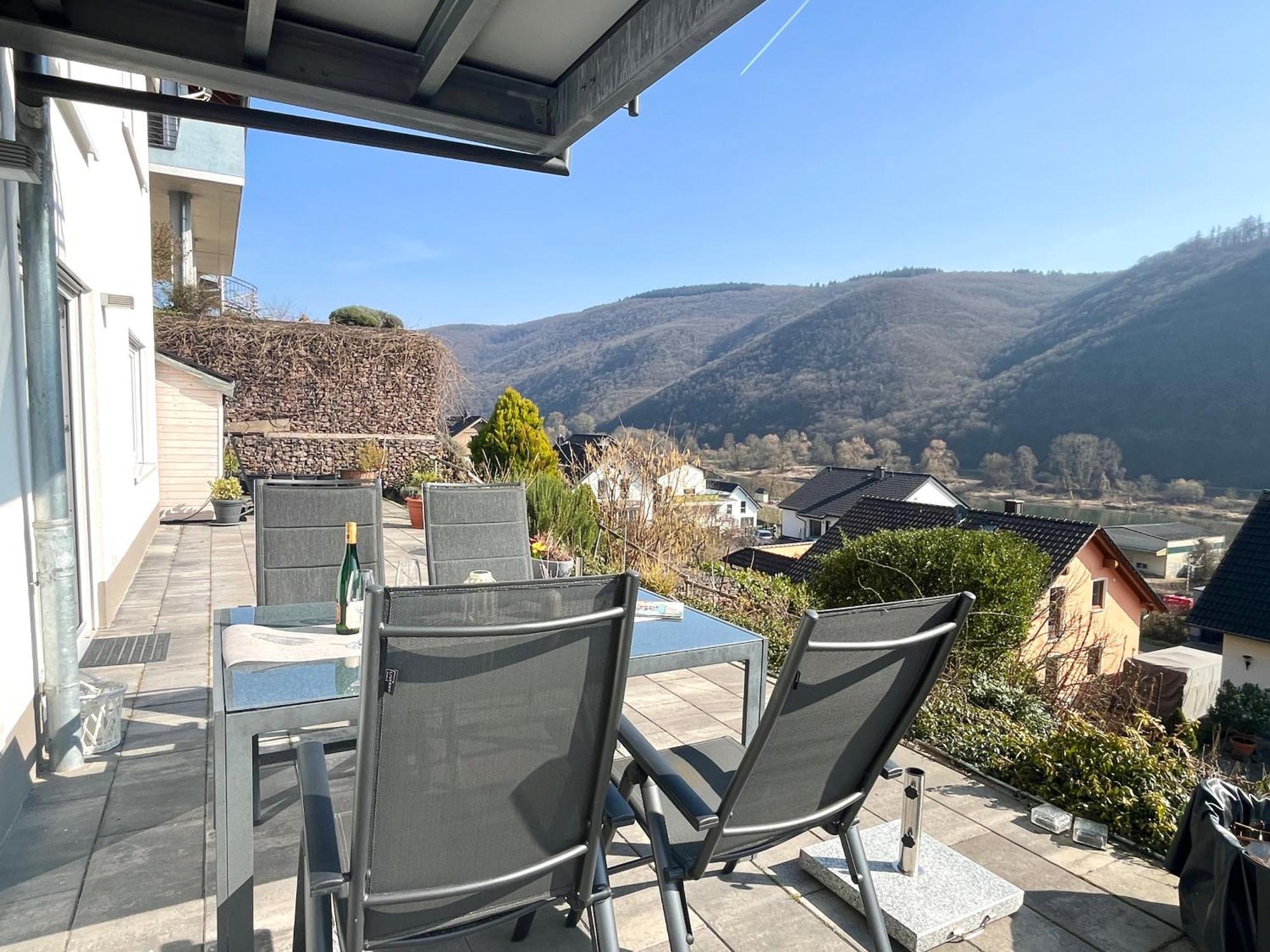 Ferienwohnung Sonnenterrasse, 1-4 Personen, 2 Schlafzimmer, Grosse Terrasse Müden Exterior foto